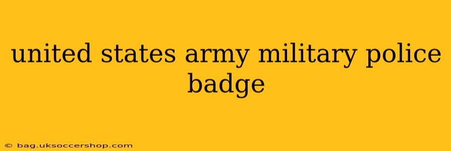 united states army military police badge