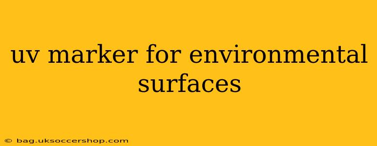 uv marker for environmental surfaces
