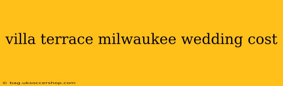 villa terrace milwaukee wedding cost