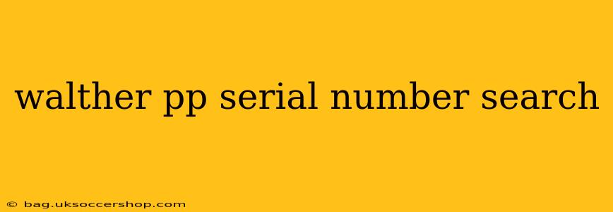 walther pp serial number search