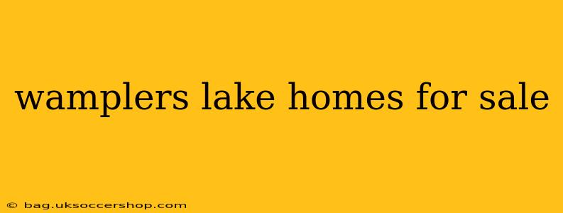 wamplers lake homes for sale