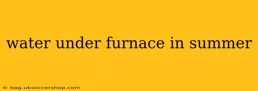 water under furnace in summer