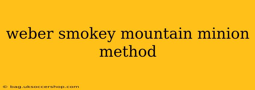 weber smokey mountain minion method