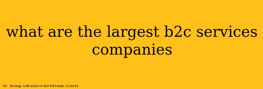 what are the largest b2c services companies