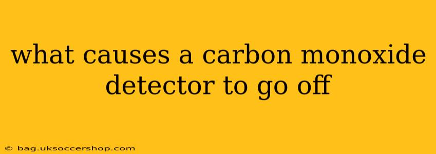 what causes a carbon monoxide detector to go off