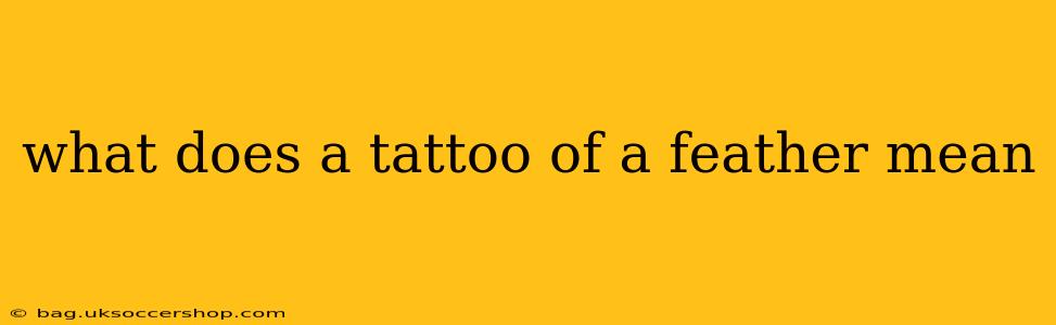 what does a tattoo of a feather mean