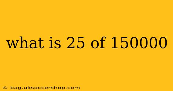 what is 25 of 150000