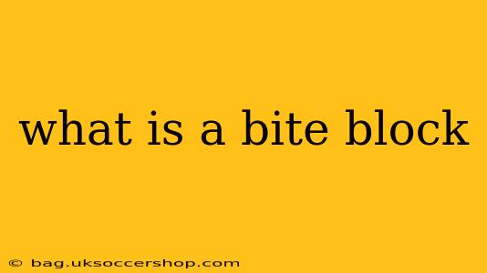 what is a bite block