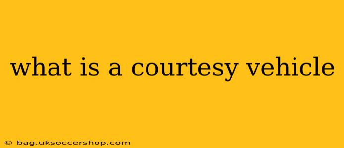 what is a courtesy vehicle