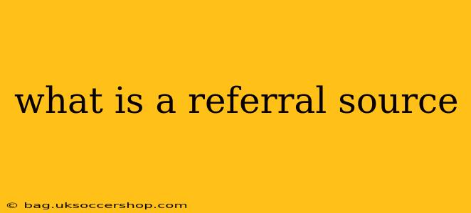 what is a referral source