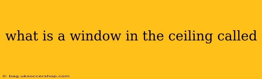 what is a window in the ceiling called