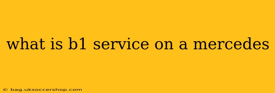 what is b1 service on a mercedes