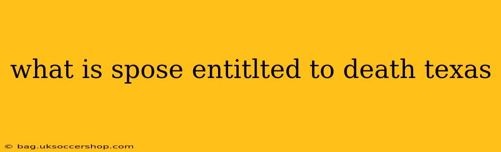what is spose entitlted to death texas