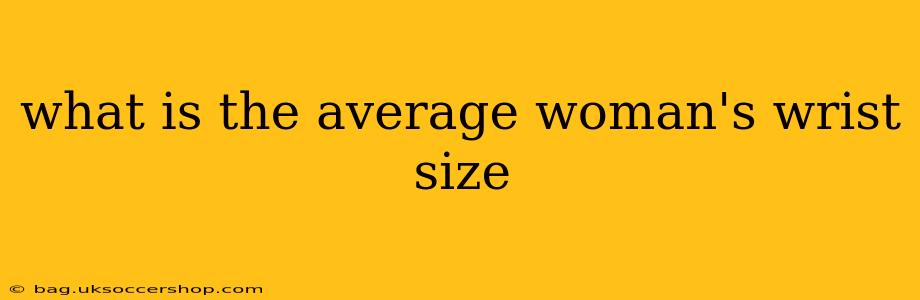 what is the average woman's wrist size