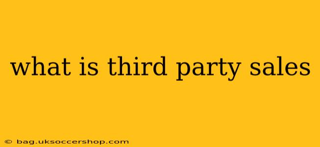 what is third party sales
