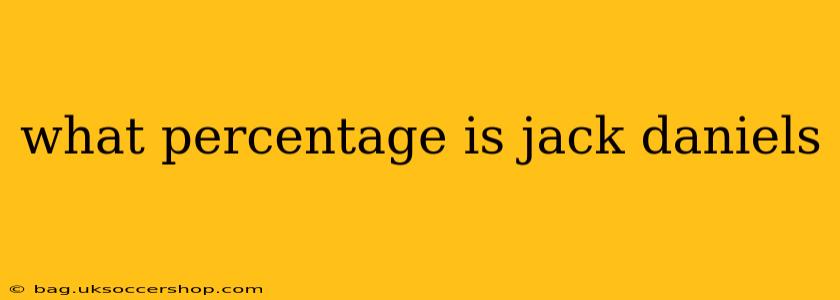 what percentage is jack daniels