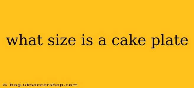 what size is a cake plate