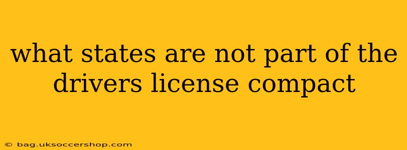 what states are not part of the drivers license compact