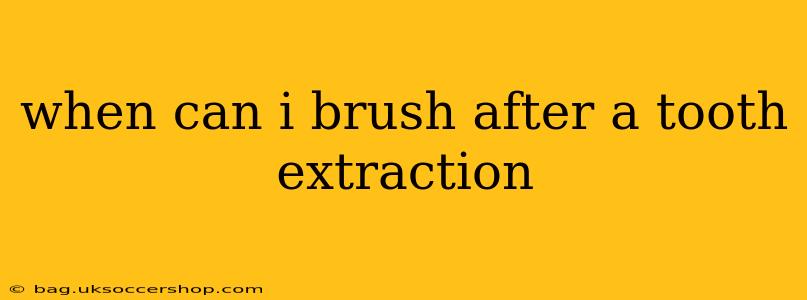 when can i brush after a tooth extraction
