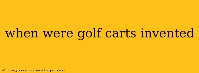 when were golf carts invented