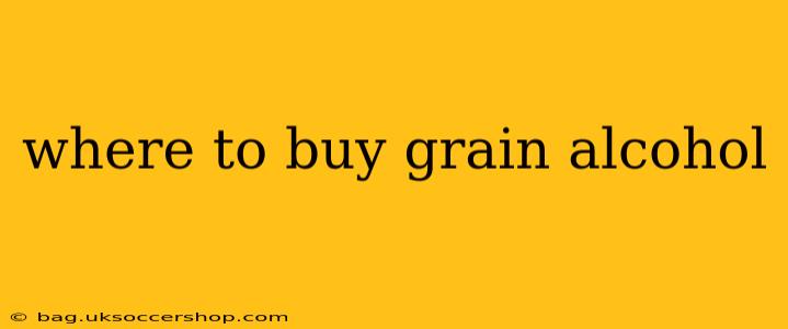 where to buy grain alcohol