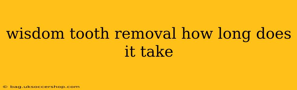 wisdom tooth removal how long does it take