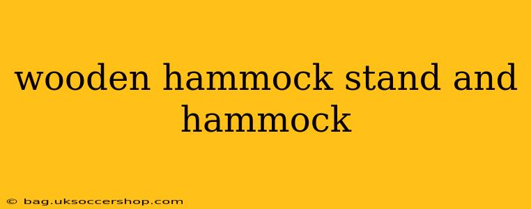 wooden hammock stand and hammock