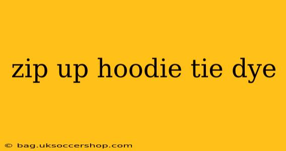 zip up hoodie tie dye
